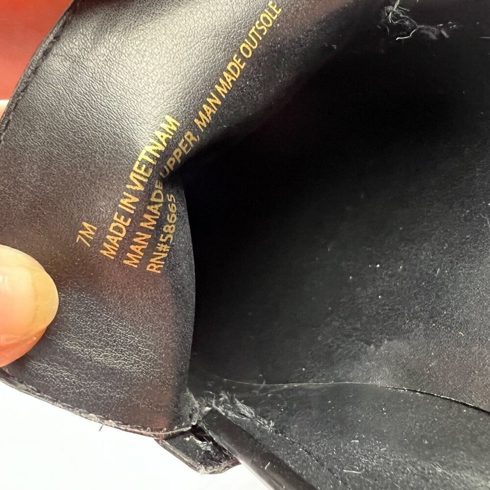 Open Edit Nordstrom Heather Platform Bit Loafer Women Black Leather Size 7M NEW - Picture 13 of 13